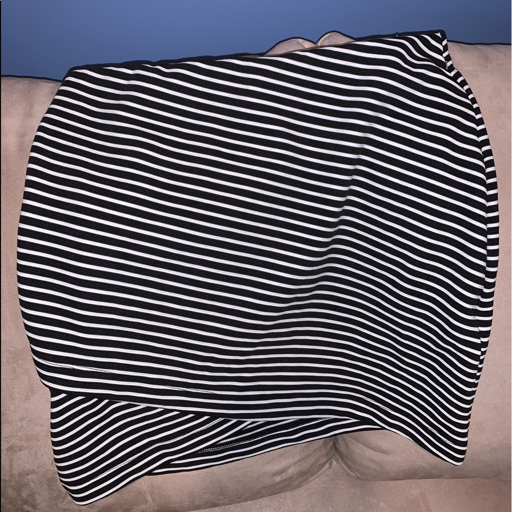 striped pencil skirt